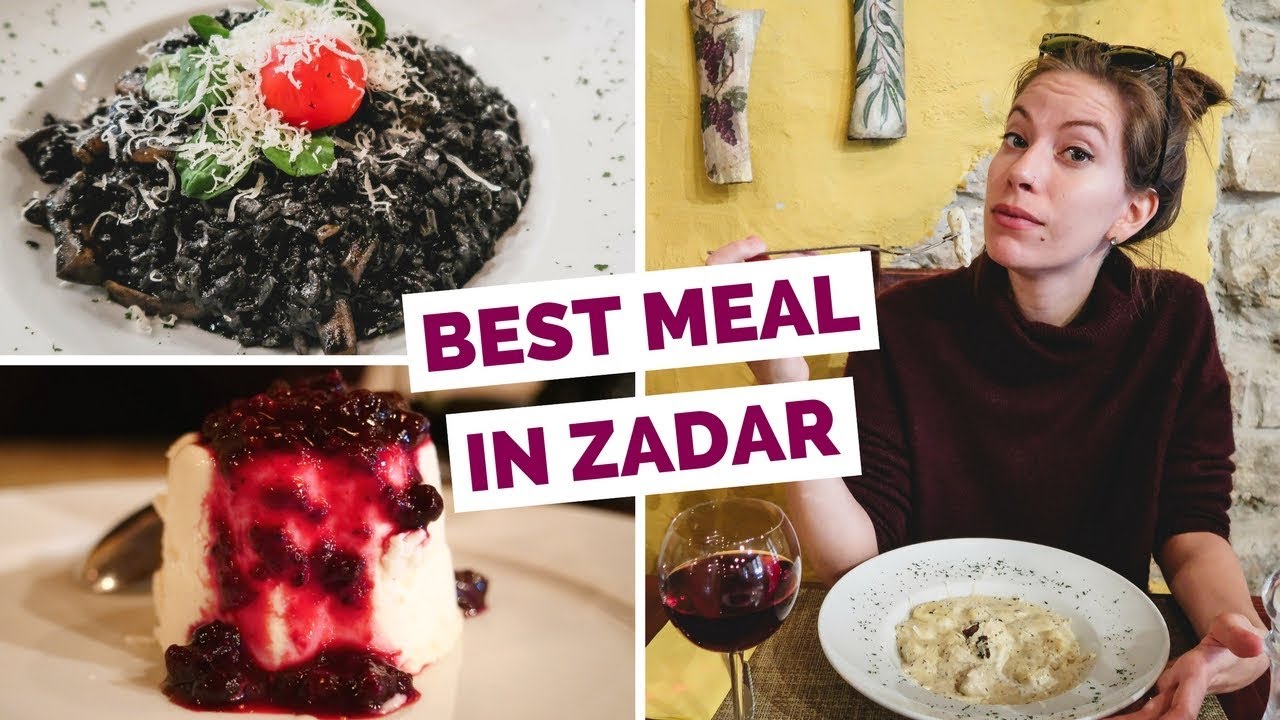 Croatian Food - Delicious Meal in Zadar, Croatia - YouTube