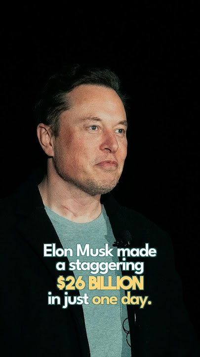 Elon Musk Makes $26 Billion in One Day - How to Make Compound Interest