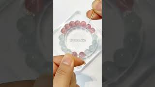 💗 Elegant Pink &amp; Mint Bracelet | Handmade Luxury Bead Design ✨ #diyjewelry #handmadejewelry #asmr