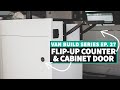 Flip Up Counter Extension +  Inset Cabinet Door for Van Kitchen //Ep. 27 DIY VAN BUILD