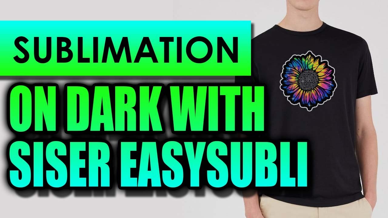 HOW TO USE SUBLIMATION HTV ON DARK FABRIC - SUBLIMATION ON COTTON