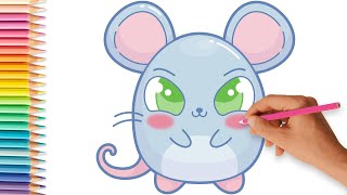 CÓMO DIBUJAR un RATONCITO | Dibujos Kawaii | Dibujos Fáciles