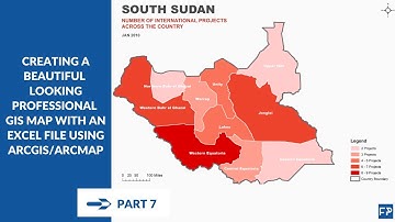 Creating a Beautiful Looking Professional GIS Map with an Excel File using ARCGIS/ARCMAP - Part 7