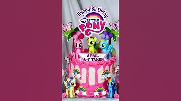 Vibrant My Little Pony Birthday Cake #cake #cakeshorts #birthday #chocolatecake #cakedesign