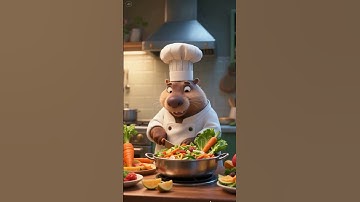 Capybara đầu bếp|Chef Capybara #shortvideo #cute #shortsviral#capybara #giaitri