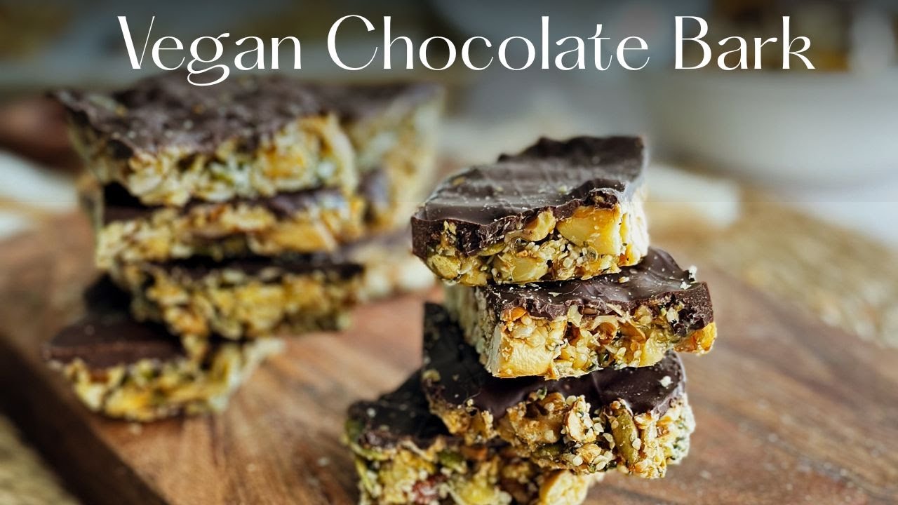 Vegan Chocolate Bark  -  SUPER EASY!