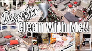 *NEW* COMPLETE DISASTER CLEAN WITH ME \& UN-DECORATE :: MESSY HOUSE SPEED CLEANING MOTIVATION