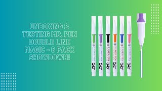 Unboxing & Testing Mr. Pen Double Line Magic - 6 Pack Showdown!