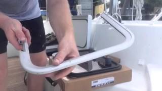 Lewmar size 40 low profile hatch removal and repair