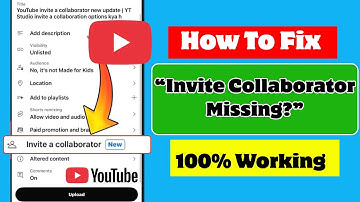 How To Fix YouTube Invite a Collaborator Option Not Showing | YouTube Studio 2025