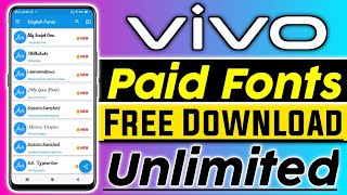 vivo fonts free download 🔥|| vivo fonts || vivo fonts for free || free fonts for vivo || vivo themes screenshot 5