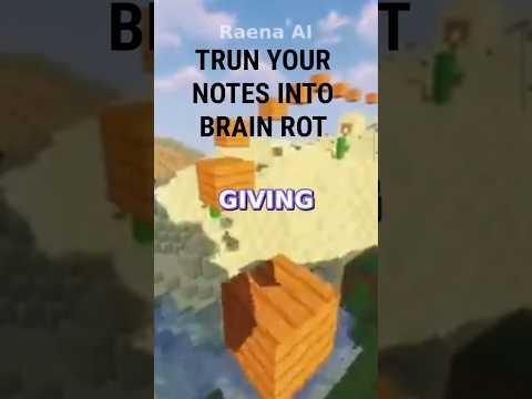 🚨A new ai tool just dropped 🚨 turn your notes into brainrot videos for FREE #ai #brainrot#studyhacks