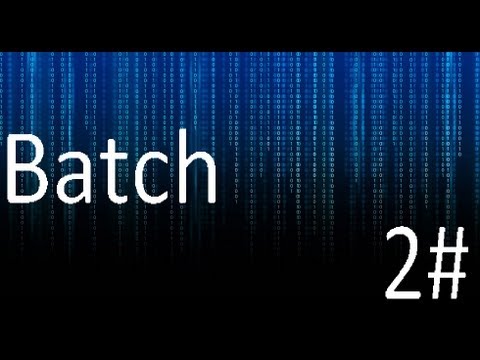 How to program in batch 2# : setting variables