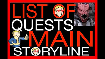 ❤️LIST OF QUESTS IN THE MAIN STORYLINE OF FALLOUT 76 in what order do I complete the quests in FO76