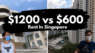 What $600 Rent And $1200 Rent Gets You In Singapore