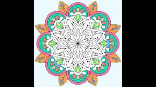 Coloring Mandala Symphony