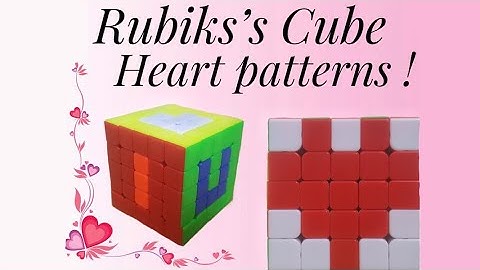 Valentine’s Day - 5x5 Rubik’s cube heart patterns Tutorial