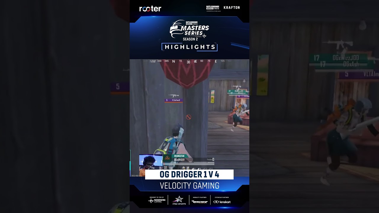 OG Drigger 1V4 Velocity Gaming | BGMS S2, Super Weekend 2 : Day 02  