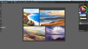 An overview of the default Painter interface and palette layout for fine artists