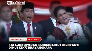 Kala Jokowi dan Ibu Iriana Ikut Bernyanyi Lagu Slank di HUT ke-77 Bhayangkara