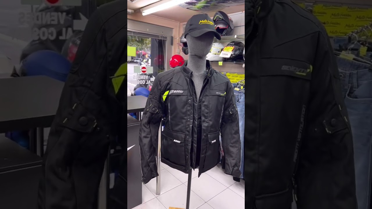 Seventy Degrees Motorradjacke Herren – Racing JT39 Touring-Jacke In Schwarz/neongelb, Mit Protektoren