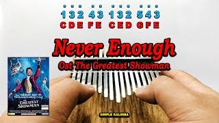Download Lagu Never Enough Ost The Greatest Showman - Kalimba Easy Practice MP3