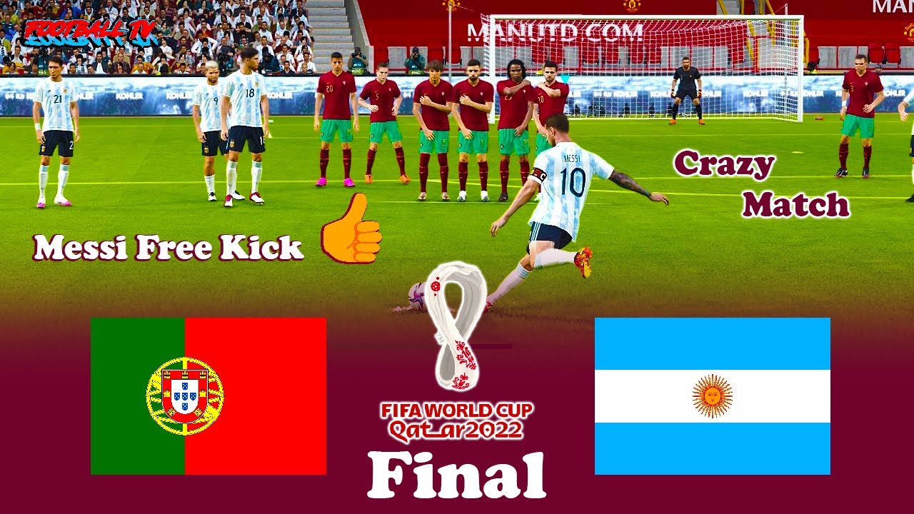PORTUGAL vs ARGENTINA Final - FIFA World Cup 2022 - Full Match - All Goals - PES 2021 eFootball