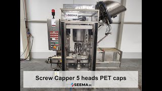 Zalkin Screw Capper 5 heads PET caps