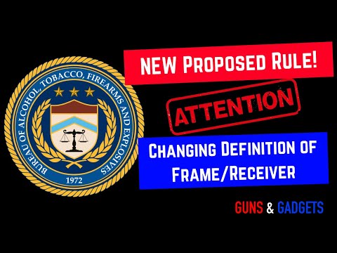 UPDATE: ATF Comment Period For Frames/Receivers PLUS Pistol Brace Issue