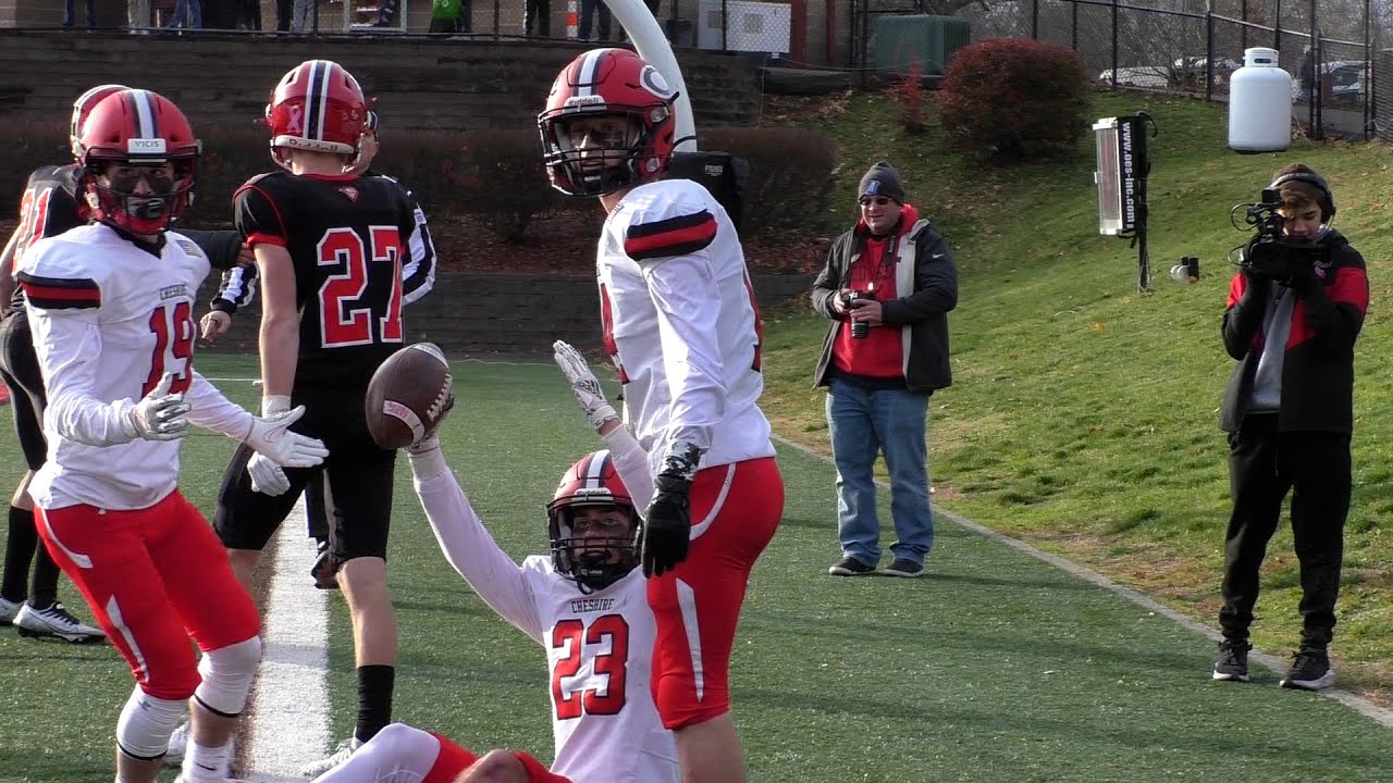 No.8 Cheshire vs. No.4 New Canaan - CIAC Class L Varsity Football Playoffs Highlights