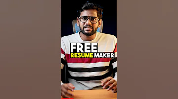 இனி😮Free ya Resume Create பண்ணலாம் 😳#resumemaking #free #rvtechtamil