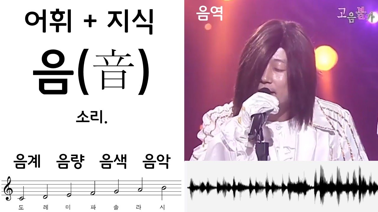 음(音) - 소리(+ㄱ~ㅇ)(feat. 음계, 음량, 음색, 음악, 음역) [한글 어휘] - YouTube