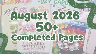 My 50+ Completed Coloring Book Pages August 2026