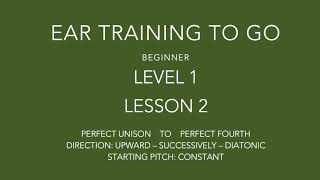 Interval training - Beginner - Level 1 - Lesson 2 - Piano