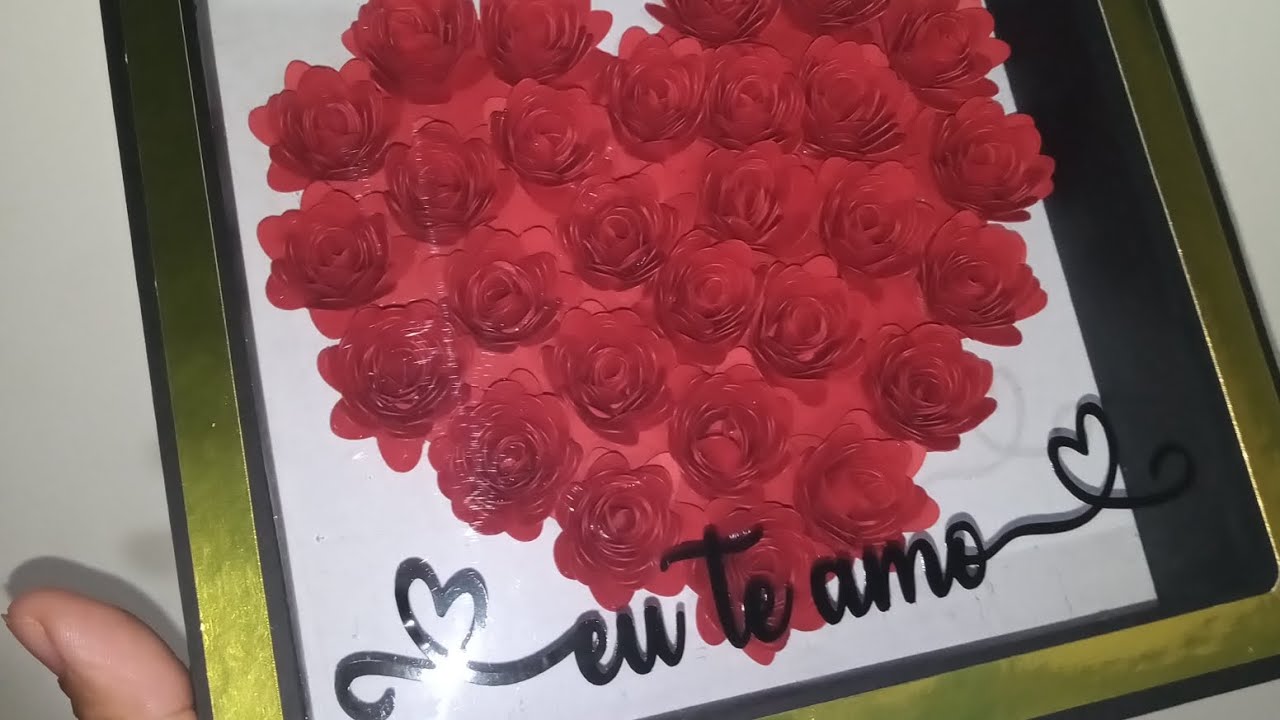 Presentes dia dos Namorados/Box coração com flores