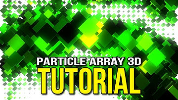 Particle Array 3D BackGround in AE