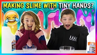 TINY HANDS SLYME MAKING CHALLENGE | We Are The Davises