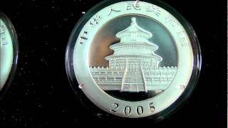 Silver Chinese Panda Coins 1 oz from 1989 to 2011