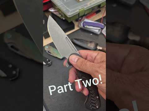 Fixed the BLADE STRIKE! Twosun TS448 Carbon Fiber/Titanium Knife & Surprise HEAT ano! PART TWO!