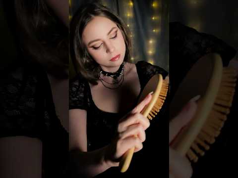 ASMR Goth Girl Hair Brushing For Deep Sleep And Relaxing Tingles #shorts #asmr #asmrsounds
