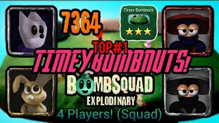 Bombsquad Explodinary Timey Bombnuts! (4P) 7364 Score! Top 1 - SPAZNOOBYT
