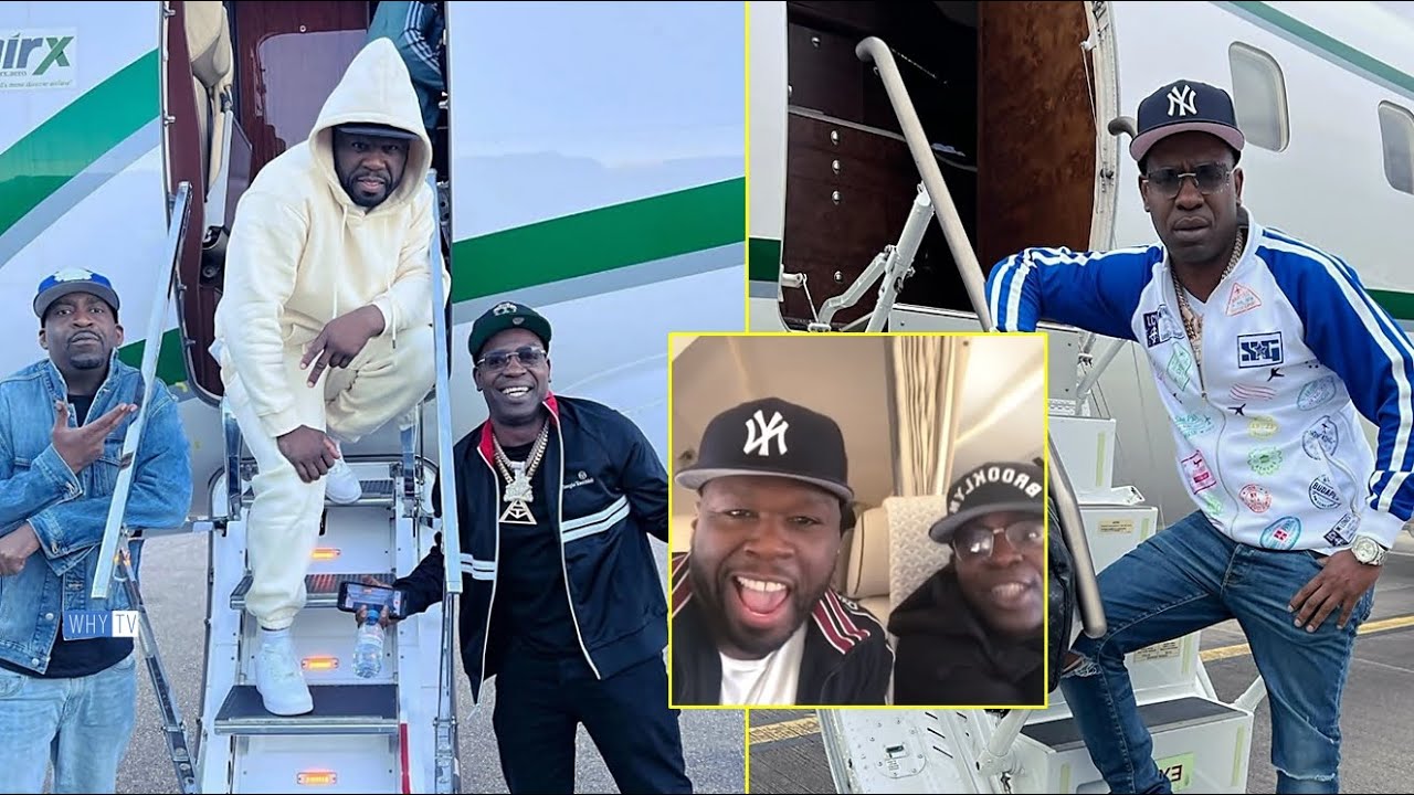 50 Cent, Tony Yayo & Uncle Murda Flying With Private Jet After Paris Show  'Next Stop Norway'