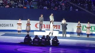 4CC Men medal ceremony 09.02.20 Yuzuru Hanyu fancam