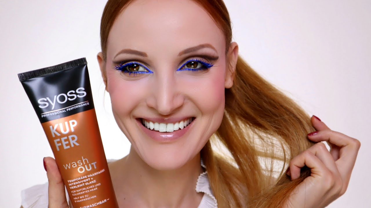 Temporary Hair Color Syoss WashOut Kupfer/Kopper YouTube