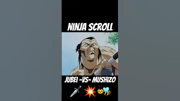 Ninja Scroll | Jubei vs. Mushizo 🗡💥🐝 #shorts #youtubeshorts #animeshorts #ninjascroll