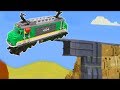 LEGO pociąg - film dla dzieci: Budynek dworca i pociąg dla dzieci LEGO trains