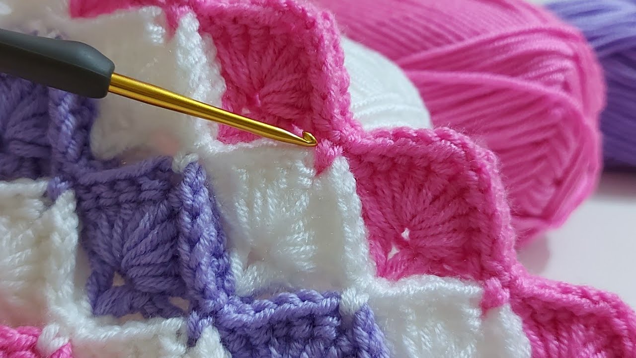 super easy crochet baby blanket pattern for beginners / step by step  blanket / DIY blanket - YouTube