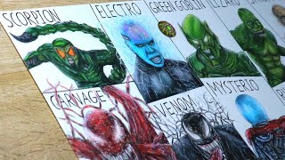 I Drew the MOST ICONIC Spider-Man Villains!
