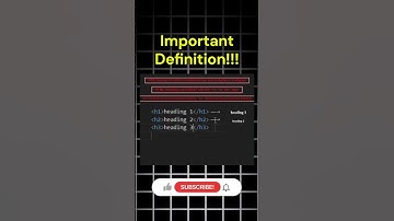 HTML Heading | Web Tech | #shorts #viralshorts #coding