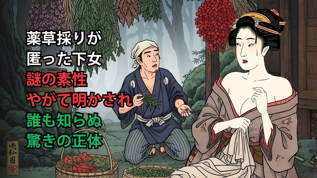 薬草採りが匿った下女だが…明かされた彼女の驚くべき正体